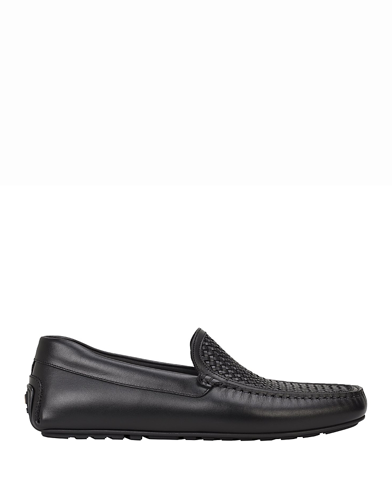 Boss Men's Noel Black Leather Moccasins