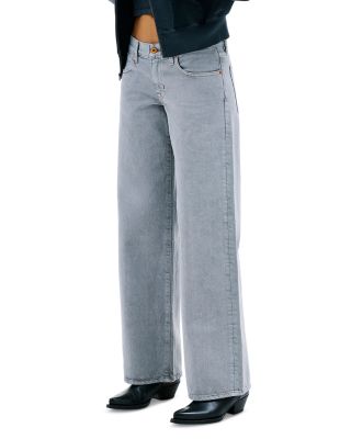 Lexi Low Rise Wide Leg Jeans in Shadow Grey