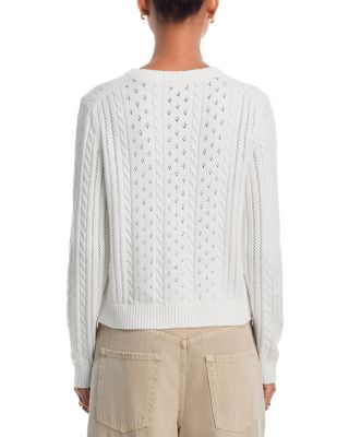 Pointelle Pearl Cardigan - Exclusive