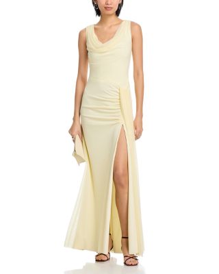 Cowl Neck Mesh Dress - Exclusive