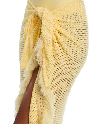 Katerina Knit Wrap Midi Skirt Swim Cover-Up 