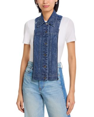 Slate Denim Rhinestone Dickey