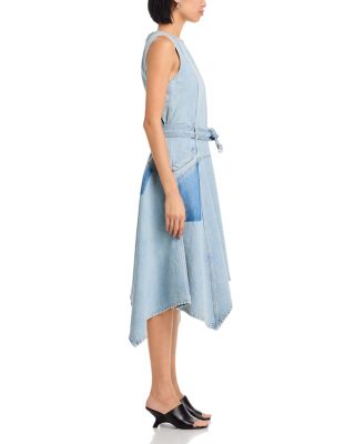 Ghost Pocket Belted Sleeveless Midi Dress
