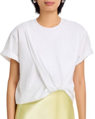 Draped T Shirt Slip Combo Dress