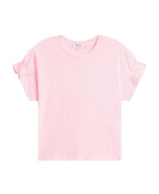 Signature Slub Puff & Ruffle Sleeve Top