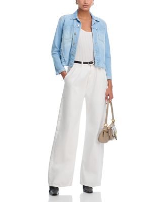 Janelle Slim-Fit Raw Denim Jacket