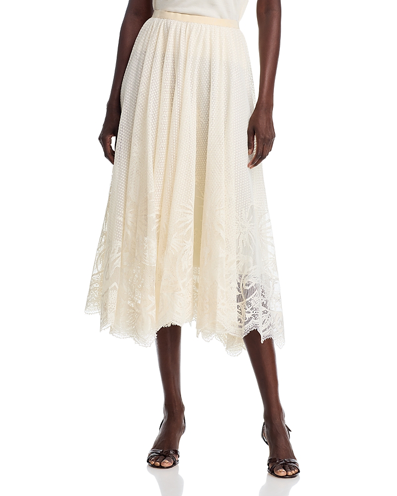 Fabiana Filippi Lace Flared Skirt