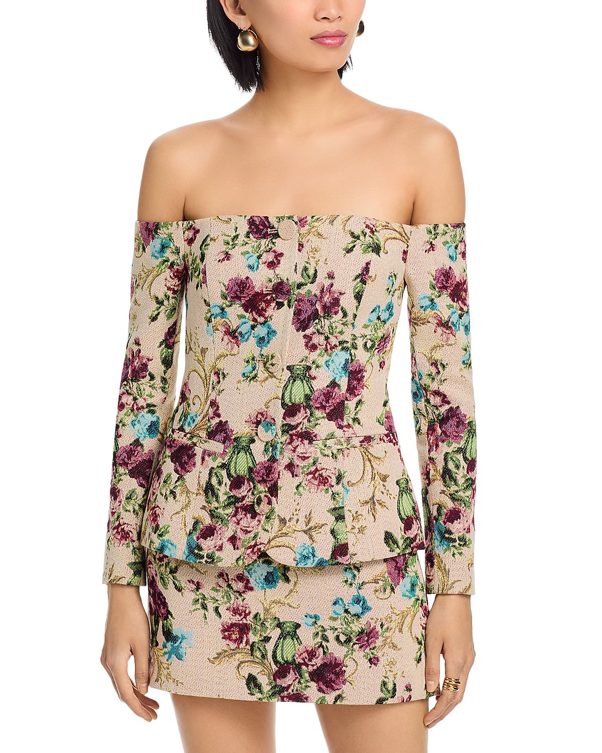 L'Agence Alice Off Shoulder Blazer