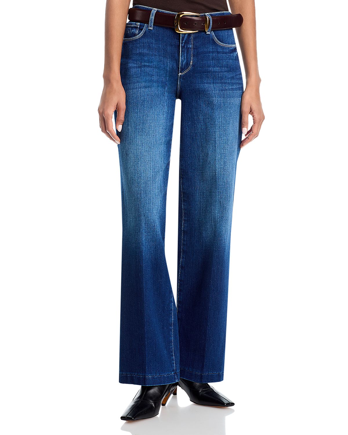 L'Agence Scottie High Rise Wide Leg Jeans