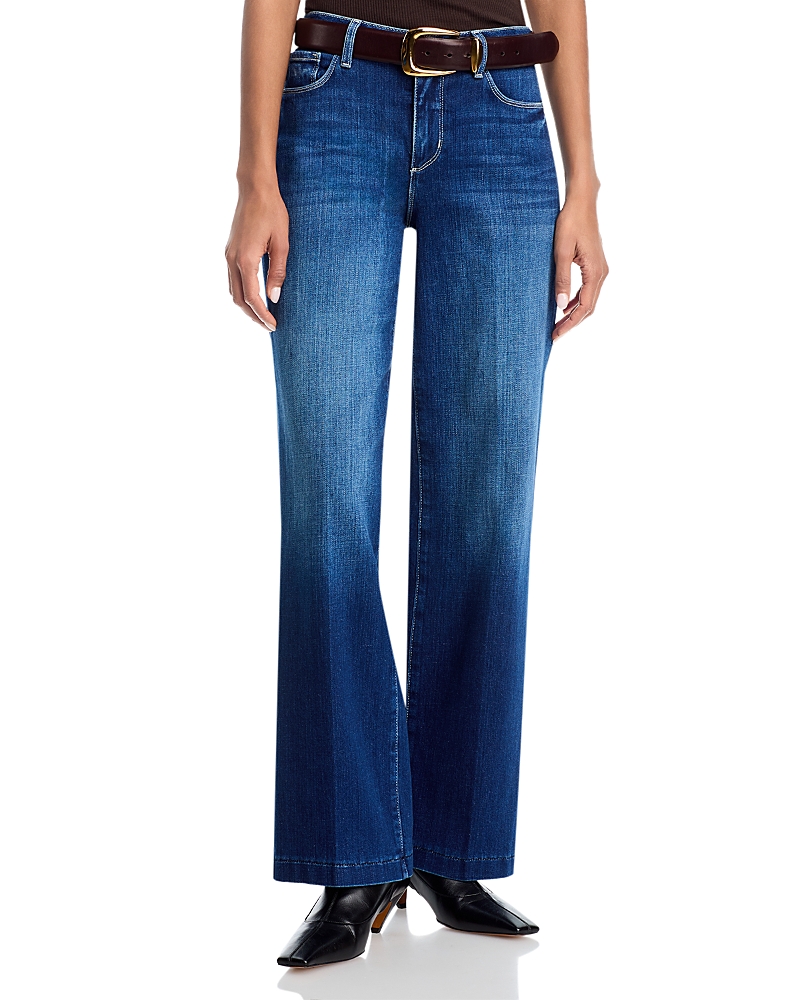 L'agence Scottie High Rise Wide Leg Jeans in Delany
