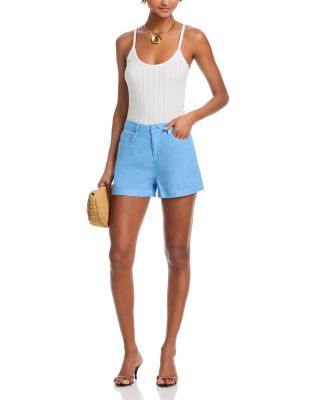 Gina Linen High Rise Shorts