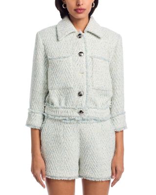 Jia Crop Fringe Jacket