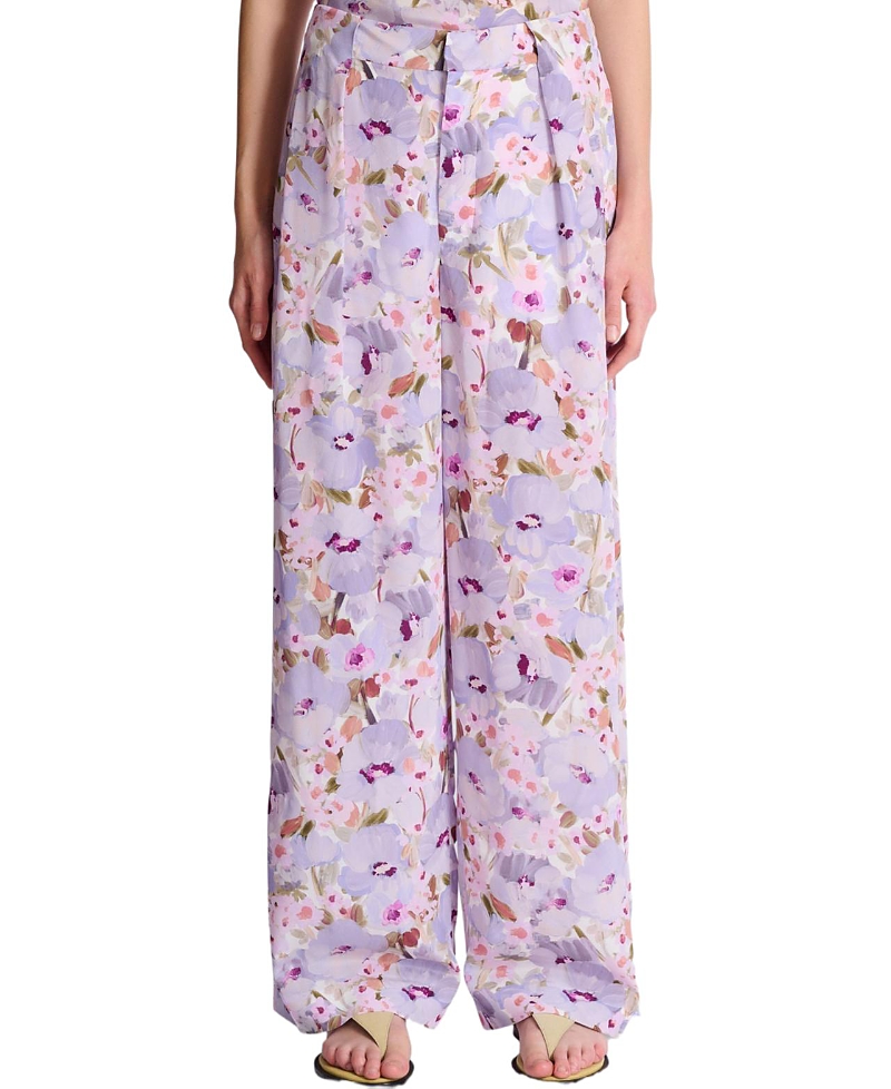 Balmain Printed Poppy Flower Trousers
