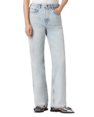 Brooklyn High Rise Straight Leg Jeans in Snow Indigo