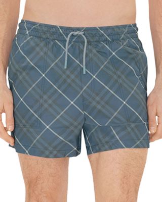 Relaxed Fit Check 4.1" Swim Shorts