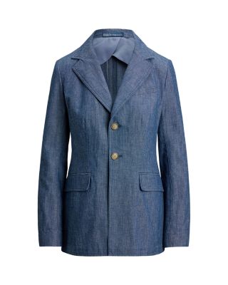 Single Breasted Chambray Blazer