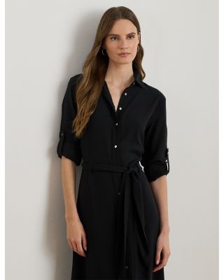 Double Faced Georgette Shirtdress