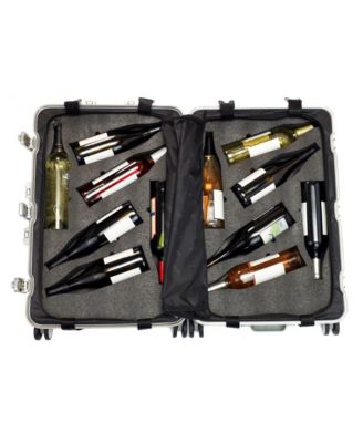 VinAluminum 12-Bottle Wine & Spirits Suitcase