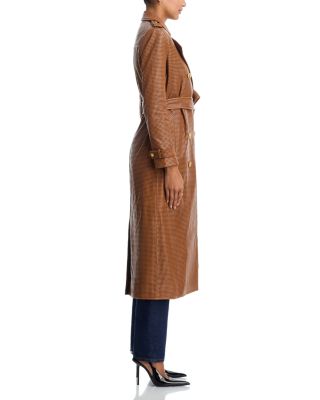 Baylee Leather Trench Coat