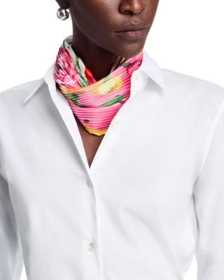 Classic Rose Pleated Scarf