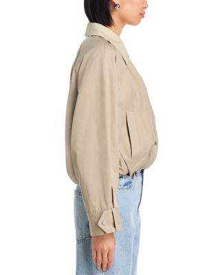 Snap Front Blouson Bomber Jacket