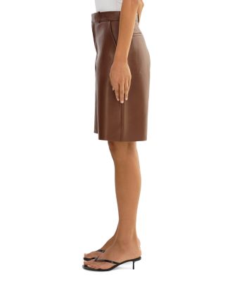 Leather Bermuda Shorts