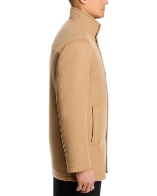 H-Coxtan Wool Blend Relaxed Fit Coat