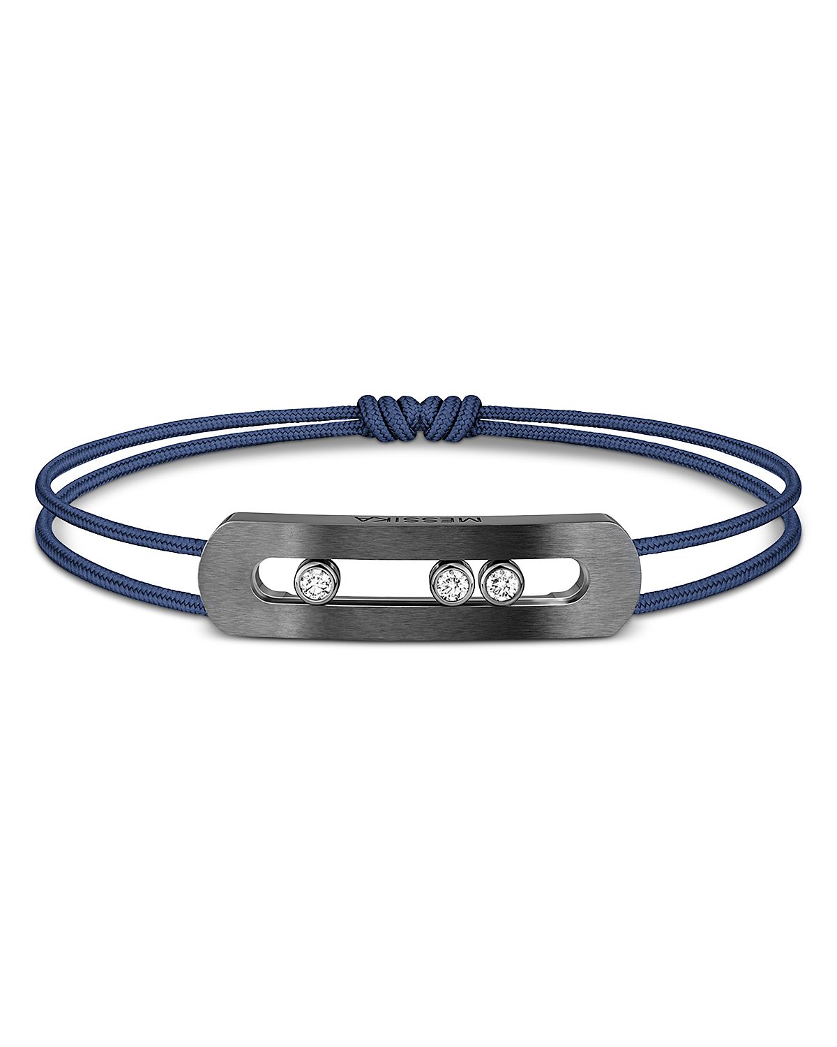 Messika Move Titanium Diamond Cord Bracelet
