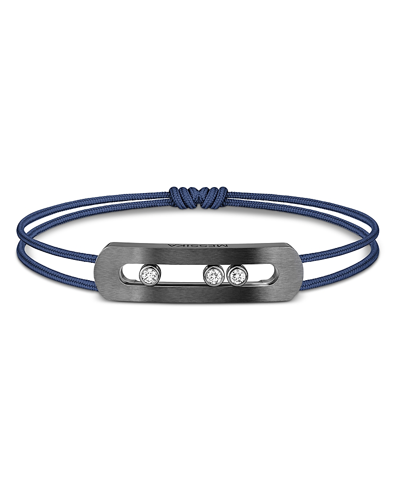 Messika Move Titanium Diamond Cord Bracelet