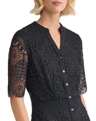 Tiered Lace Midi Dress