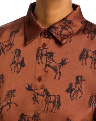 Horse Print Relaxed Shirt -Exclusive
