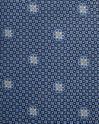 Silk Classic Geometric Box Tie