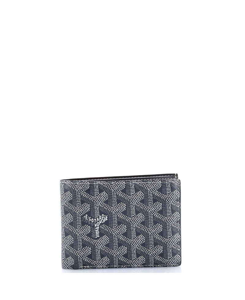 Pre-owned Pre-owned Goyard Goyard Victoire Wallet Coated Canvas In Gray