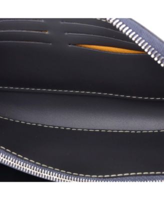   Matignon Zip Wallet Coated Canvas with Leather