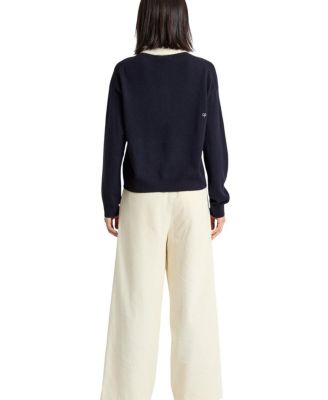  Women's Wool-Cashmere Peanuts Polo Shirt