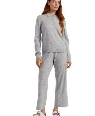  Women's Wool Cashmere Polo Sweater