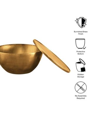  Viora 32 Inch Metal Storage Coffee Table