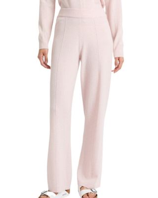  Women's Wool Cashmere Wide Leg Track Pants