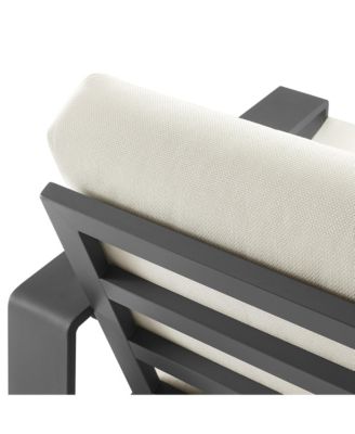 Lirienne Outdoor Patio Aluminum Faux Wood Armchairs, Set of 2