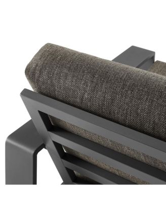 Lirienne Outdoor Patio Aluminum Faux Wood Armchairs, Set of 2