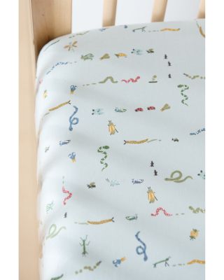 Unisex Printed Crib Sheet