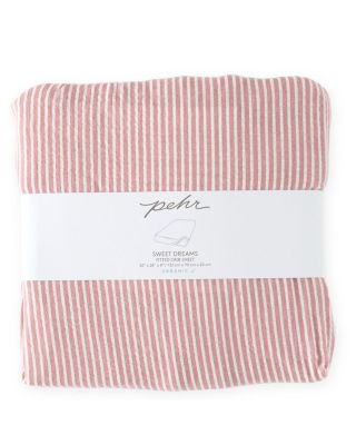 Pehr Unisex Seersucker Striped Crib Sheet