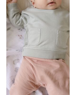 Unisex French Terry Shoulder Snap Sweatshirt - Baby