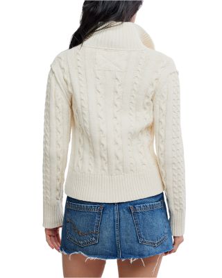 WTF Cable Collar Cardigan