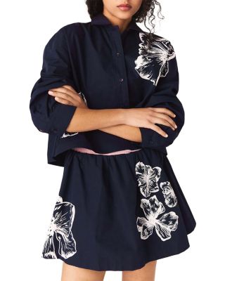 Cropped Floral Shirt