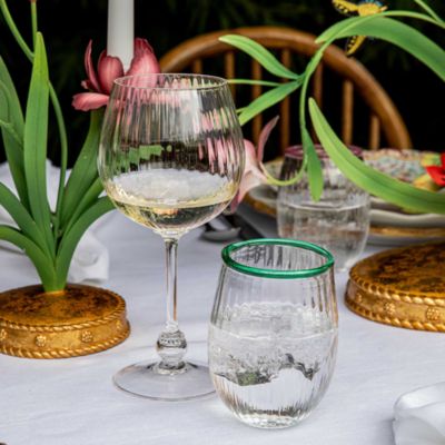 Nell Stemless Wine Glass - Watercress