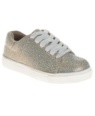 Girls' Glitzy Sparkly Rhinestones Sneakers - Toddler, Little Kid, Big Kid