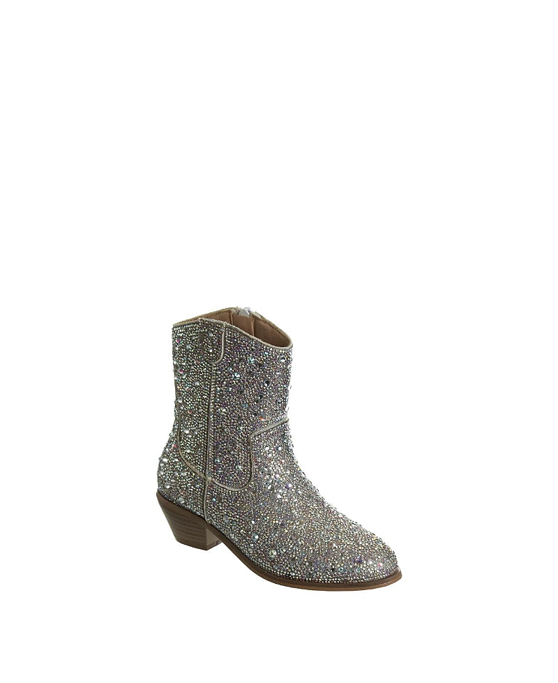 Badgley Mischka Girls' Glittery Rhinestones Dress Boots - Little Kid, Big Kid
