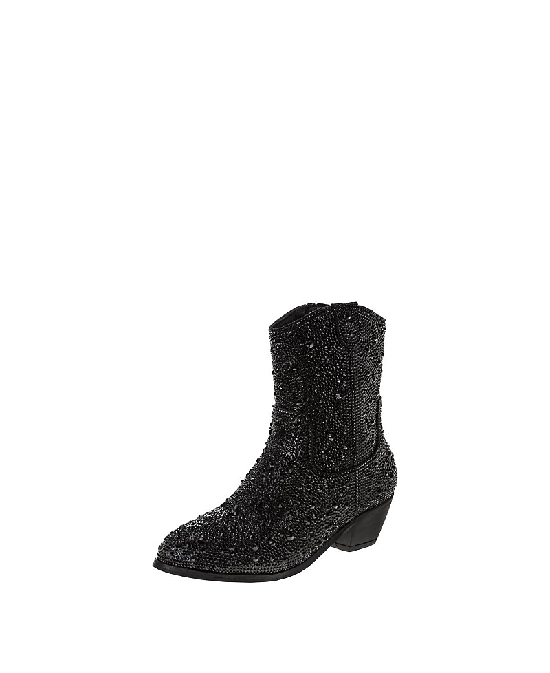 Badgley Mischka Girls' Glittery Rhinestones Dress Boots - Little Kid, Big Kid