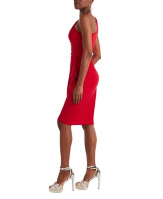  Marston One-Shoulder Draped Cocktail Dress